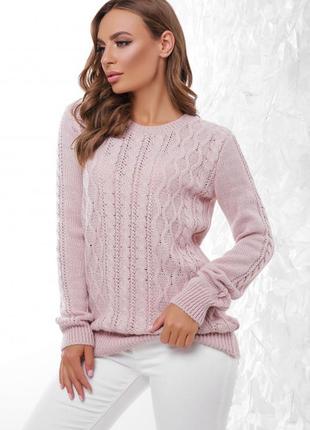 Напіввовняний жіночий светр ms-15810 фото