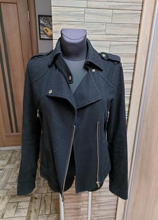 Куртка косуха из пальтовой ткани topshop, s,m2 фото