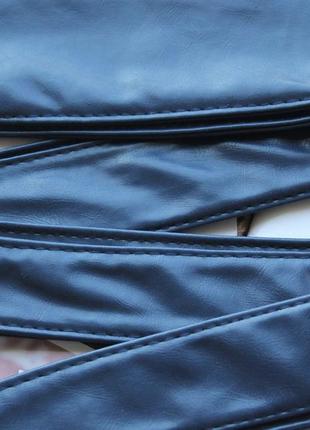 Жіночий пояс кушак темно-синій3 фото