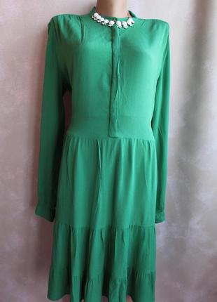 Сукня зелена, стильна 💯 віскоза9 фото