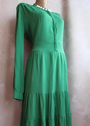 Сукня зелена, стильна 💯 віскоза2 фото