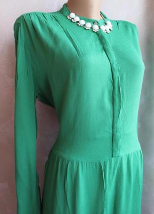Сукня зелена, стильна 💯 віскоза8 фото