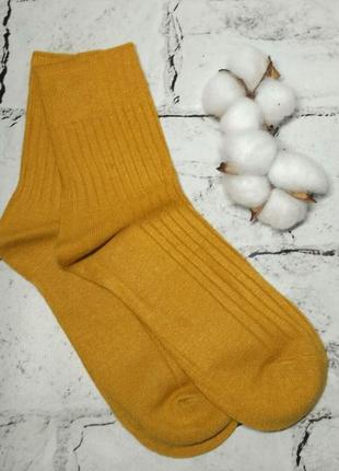 Женские носки, термоноски кашемировые, желтые