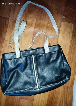 Кожаная сумка под мышку