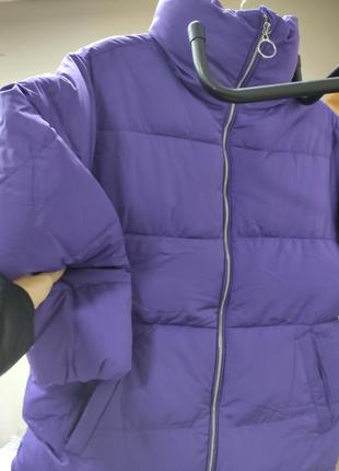 Куртка фіолетова оверсайз розмір s5 фото