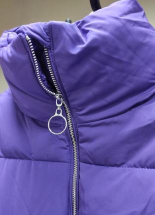 Куртка фіолетова оверсайз розмір s2 фото