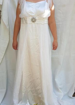 Нова шикарна шовкова весільна сукня evans1 фото