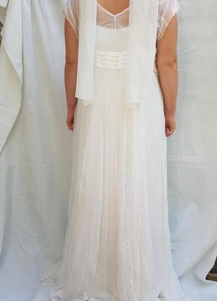 Нова шикарна шовкова весільна сукня evans2 фото