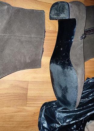 Кожаные сапоги