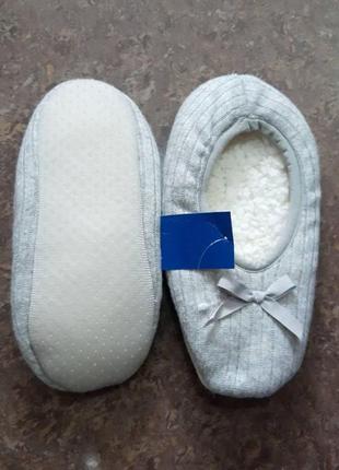Сірі м'які тапочки primark р.36/37