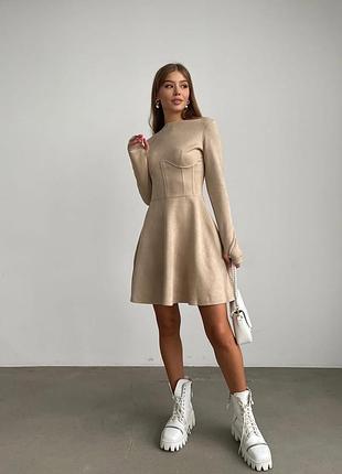 Сукня з імітацією кісточок