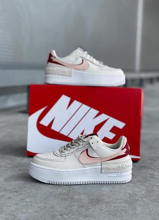 Женские кроссовки nike air force "jester light bone"2 фото