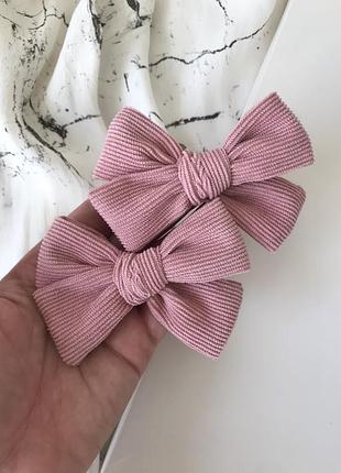 Вельветові бантики для волосся