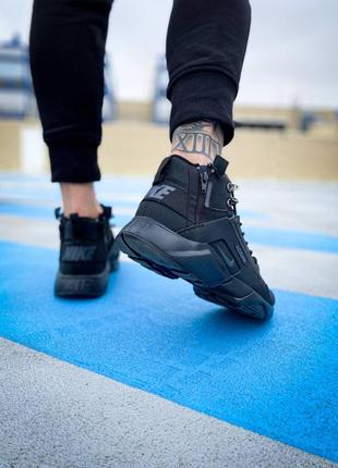 ❄️nike huarache acronym black❄️кросівки чоловічі зимні найк чорні, кроссовки мужские зимние  найк9 фото