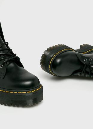 Черевики dr. martens platform jadon на платформі original оригінал натуральна шкіра мартенси мартенс7 фото