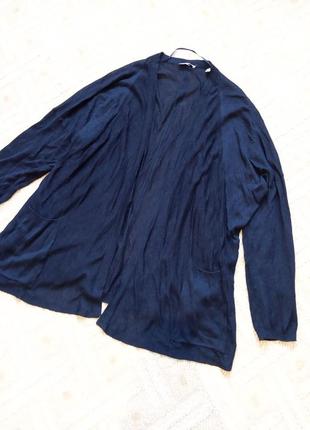 Темно-синій легкий та вільний кардиган, кофта, розмір євро 40/42 (m), tcm tchibo (німеччина)5 фото