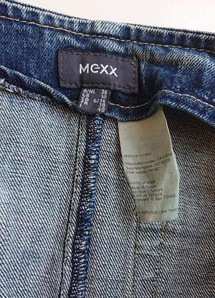 Винтажная джинсовая плотная юбка mexx 4