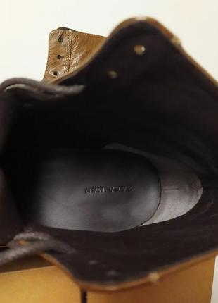 Ботинки шкіряні zara ботинки кожаные броги6 фото