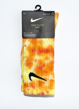 Кастомные носки nike tie-dye високі шкарпетки