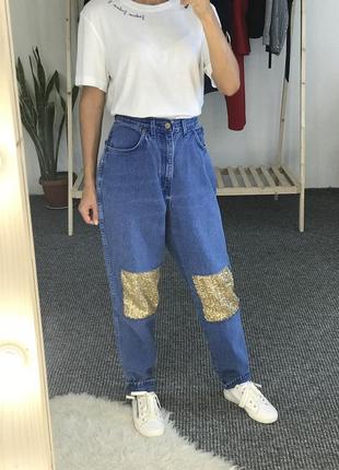 Крутые джинсы высокая посадка mom 401 фото