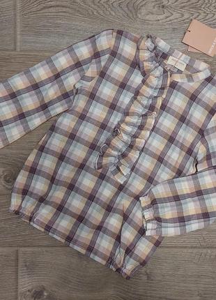 Шикарна   блуза/сорочка/кофтинка іспанського преміум бренду neck&neck  на вік 4-5 р.