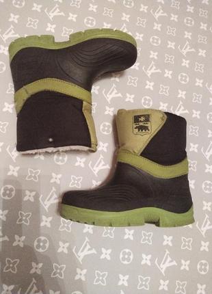 Чобітки утеплені, гумові чоботи, 28/29 розмір