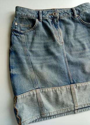 Модная джинсовая юбка мини5 фото