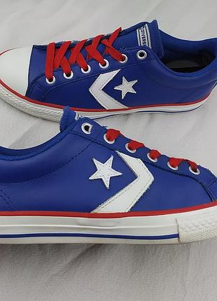 Стильні шкіряні кеди кросівки converse star player one all star chuck taylor old skool sk8 оригінал конверс