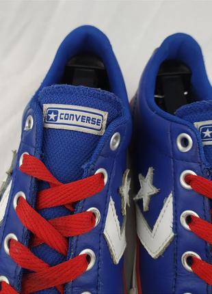 Стильні шкіряні кеди кросівки converse star player one all star chuck taylor old skool sk8 оригінал конверс4 фото