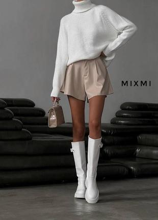 Шкіряні шорти з начосом mm-5111