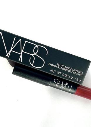 Червона матова помада олівець nars velvet matte lip pencil in cruella1 фото