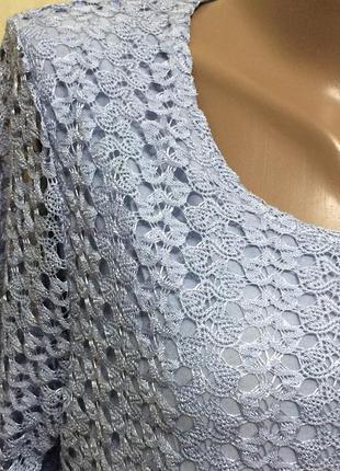 Красивая ажурная блуза viella, р.506 фото