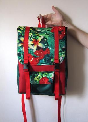 Рюкзак ручної роботи з ущільненим відділенням для планшета або ноутбука3 фото