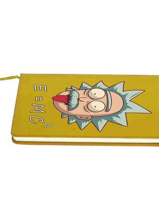 Блокнот а5 рик и морти (rick and morty) желтый (92288-1962-sy)4 фото