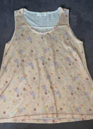 Indi & cold нова льон майка-футболка cos h&m, zara