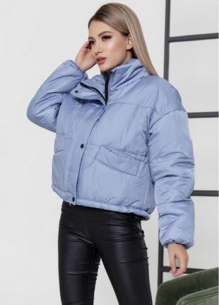 Жіноча куртка колір блакитний