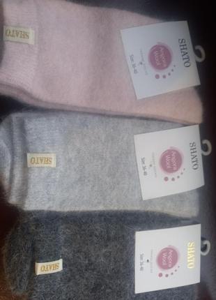 Жіночі теплі ангорові шкарпетки2 фото
