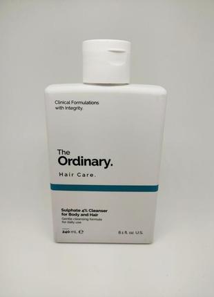 Очищающее средство для тела и волос the ordinary sulphate 4% cleanser for body and hair