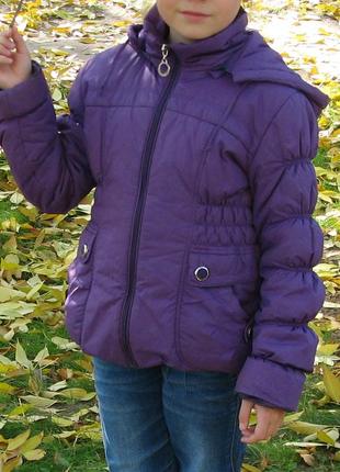 Демісезонна куртка black and red для дівчинки