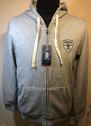 Мужской худи izod full-zip varcity supersoft (size m)