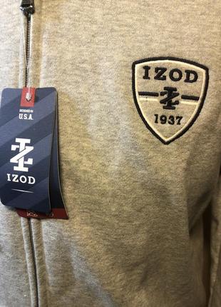 Мужской худи izod full-zip varcity supersoft (size m)3 фото