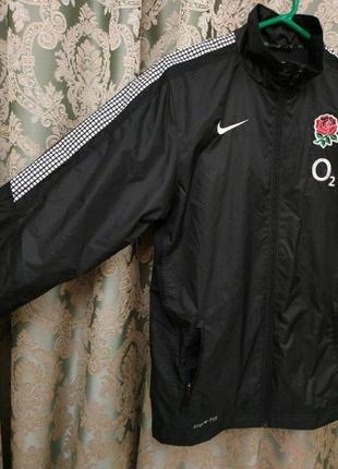 Nike фірмова куртка вітровка nike rugby o2 storm fit3 фото