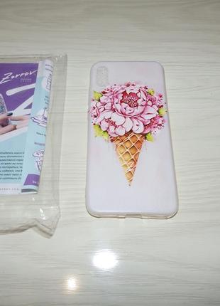 Чехол для huawei y6 pro 2019 zorrov мороженое ice cream1 фото