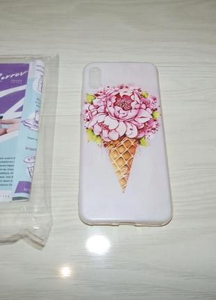 Чехол для huawei y6 pro 2019 zorrov мороженое ice cream5 фото