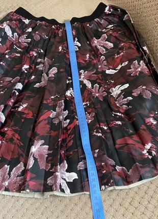 Шикарная юбка плиссе в цветочный принт3 фото