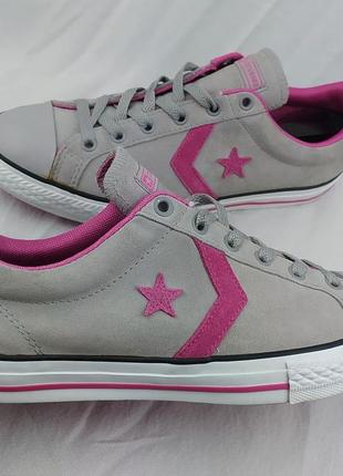 Класні замшеві кеди кросівки converse star player one all star cons chuck taylor sk8 old skool оригінал конверс