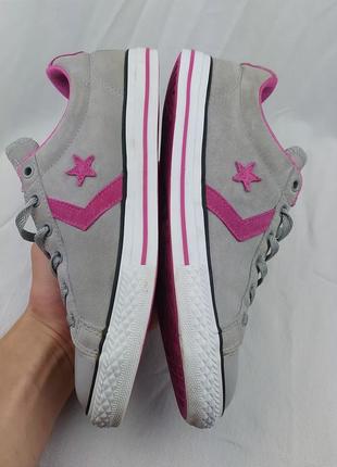 Класні замшеві кеди кросівки converse star player one all star cons chuck taylor sk8 old skool оригінал конверс5 фото