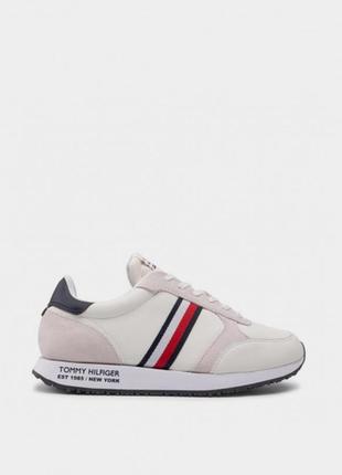 Tommy hilfiger кроссовки для города runner lo leather stripes