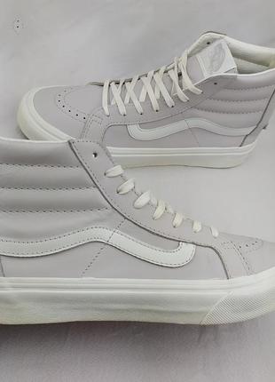 Стильні шкіряні кеди кросівки vans sk8 hi zip old skool authentic era chuck taylor оригінал ванс