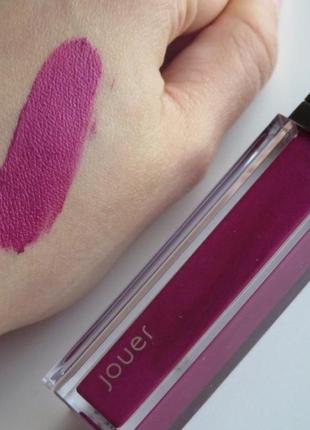 Жидкая помада jouer cosmetics long-wear lip crème liquid lipstick оттенке dahlia5 фото